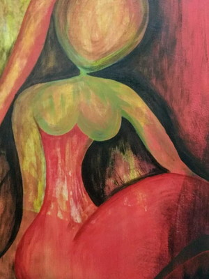 Painel pintura art pop em acrílico