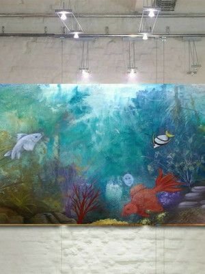 Painel pintura art pop em acrílico