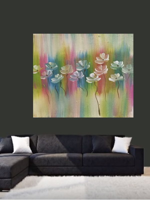 Painel pintura art pop em acrílico