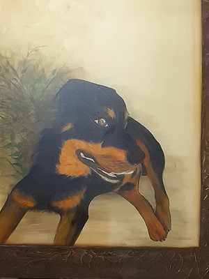 Painel pintura art pop em acrílico meu pet
