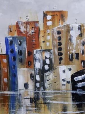 Painel pintura art pop em acrílico