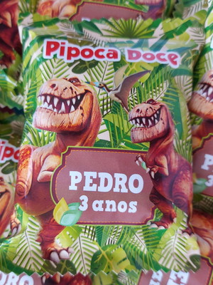 Pipoca doce dinossauros