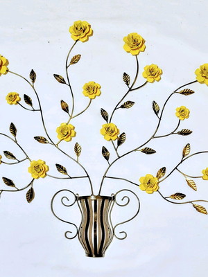Quadro de flor em ferro artesanal mandala