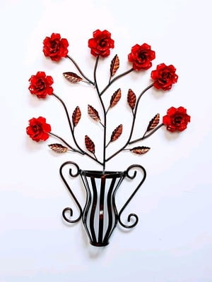 Quadro de flores em ferro artesanal