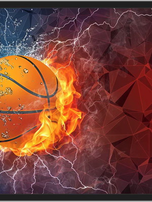 Quadro decorativo jogo basquete ambientes