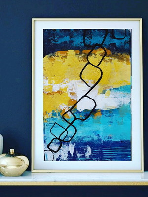 Quadro decorativo pintado