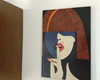 Imagem 3 - Quadro em Marchetaria - Mulher Elegante - 01