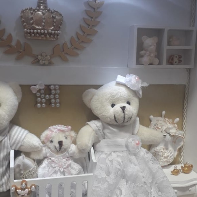 Imagem 3 - Quadro Maternidade Amor Maior - Dourado e Branco
