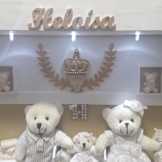 Imagem 2 - Quadro Maternidade Amor Maior - Dourado e Branco