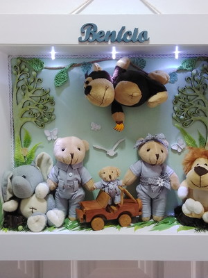 Quadro maternidade amor maior - safari
