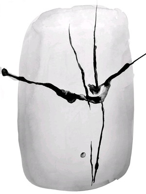 Quadro pintura abstrata minimalista - reprodução fine art