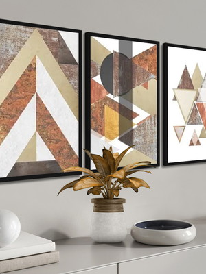 Quadros decorativos para quarto sala abstrato colorido hall
