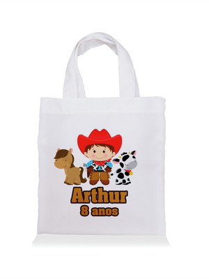 Sacolinha para lembrancinha personalizada - fazenda menino