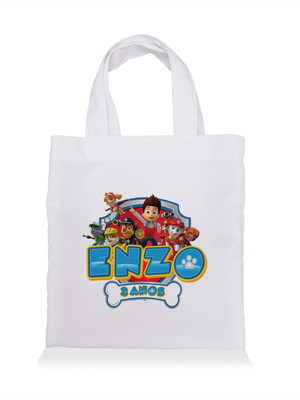 Sacolinha para lembrancinha personalizada - patrulha canina