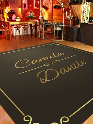 Tapete pista de dança casamento 160x160cm