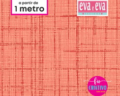Tecido Tricoline Eva e Eva 100% Algodão Neutro Salmão