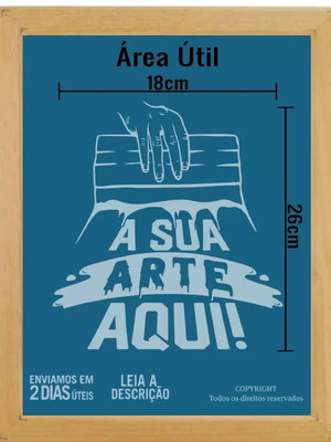 Tela para serigrafia com sua arte a4