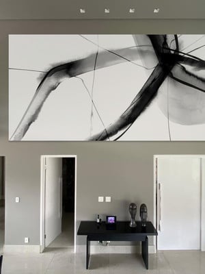 Quadro abstrato moderno minimalista flow art*