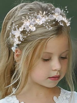 Tiara guirlanda arranjo de cabelo daminha