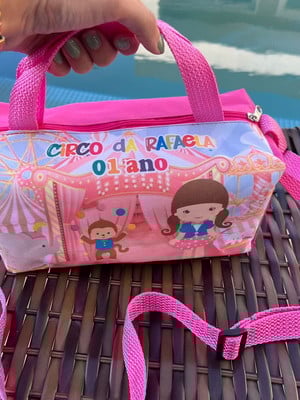 Bolsa tiracolo box lembrancinha festa infantil circo