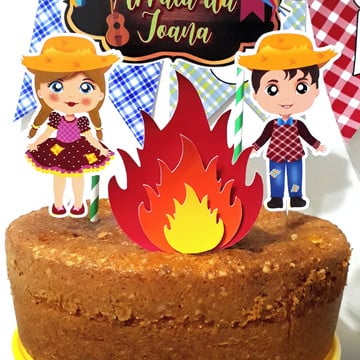Topo de bolo festa junina