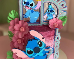 Topo Stitch Arco com Flores Digitais + Arquivos Sua Escolha