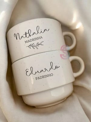Xícaras padrinhos de casamento